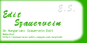 edit szauervein business card